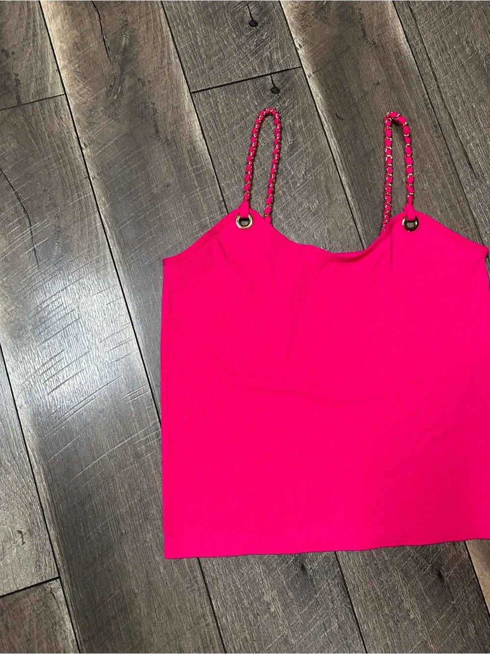 Fct Chain Strappy Ribbed Tank Top - Picture 5 of 6